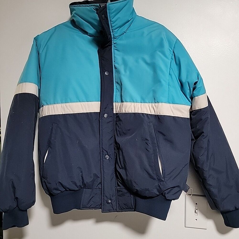 Vintage Kitzbuhel Gray Puffer Ski Jacket Mens Large Alpine Après Gaper Day